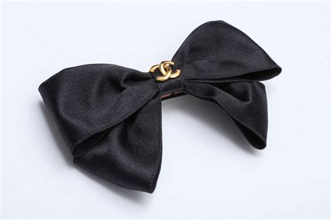 chanel black bow|chanel bows for hair.